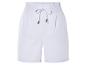 Shorts blancs à taille élastique et cordon de serrage.