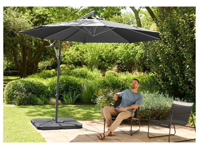 Aller en mode plein écran : LIVARNO home Parasol déporté, Ø 300 cm, anthracite - Image 2