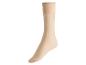 Chaussette montante en nylon beige sur fond blanc