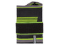 Bracelet de poignet noir avec des accents verts de Sensiplast.