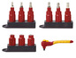 Ensemble d'outils d'insertion avec torx, hexagonaux et cliquet