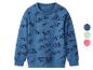 Sweat-shirt enfant bleu à motif skateboards