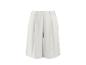 Pantalon culotte blanc taille haute et large