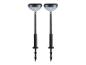 Deux lampes solaires noires avec éclairage LED