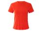 Un t-shirt orange à manches courtes et à côtes.