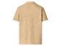 Chemise homme beige à manches courtes, vue de dos.