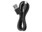 Câble USB-C noir avec connecteur USB-A.