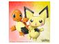 Pikachu et Charmander de la série Pokémon Mega Construx.