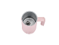 Moussoir à lait rose Silvercrest, vu de dessus.