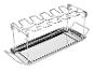 Support de cuisson et lèchefrite en acier inoxydable.