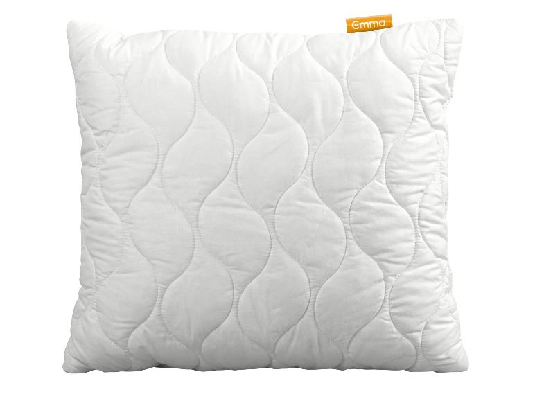 Oreiller blanc matelassé avec motif ondulé