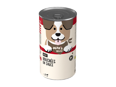 MAX & MILA'S WORLD Bouchées en sauce pour chien