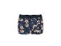 Caleçon boxer en coton pour homme bleu marine à motif floral tropical.