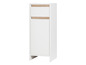Armoire blanche avec tiroir et porte.