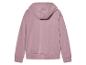 Un sweat-shirt rose à capuche à manches longues
