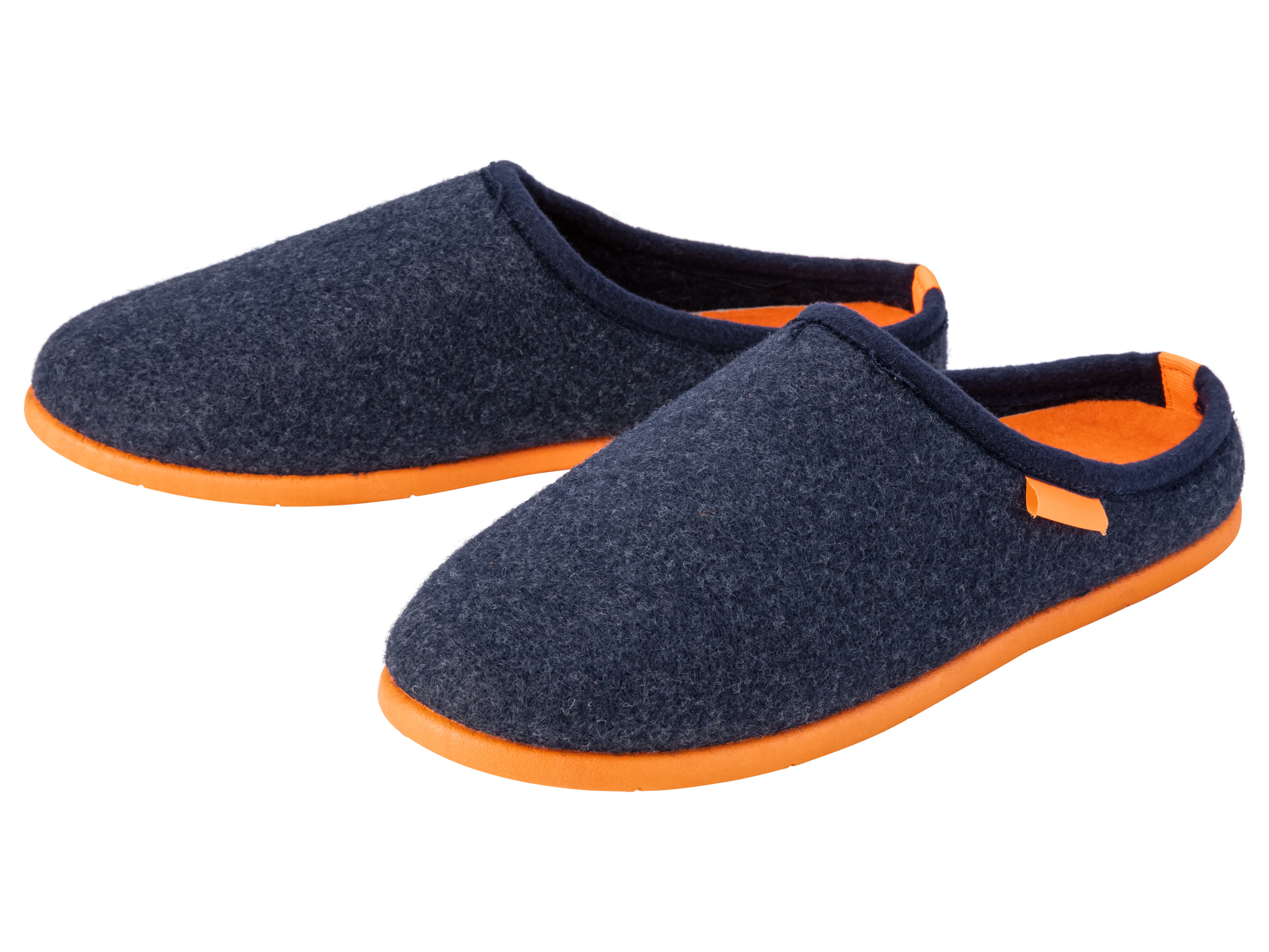 LIVERGY® Pantoufles en feutre homme (bleu foncé, 44)