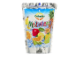 Jus multivitaminé en sachet avec banane, ananas, pomme, fruit de la passion, orange, citron, lime et kiwi.