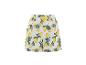 Short blanc à motif de citrons jaunes et de fleurs bleues