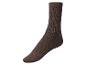 Chaussettes marrons à côtes, style classique.