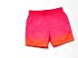 Shorts de bain rose et orange à dégradé.
