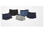 Cinq boxers en noir, bleu, gris et motifs variés.