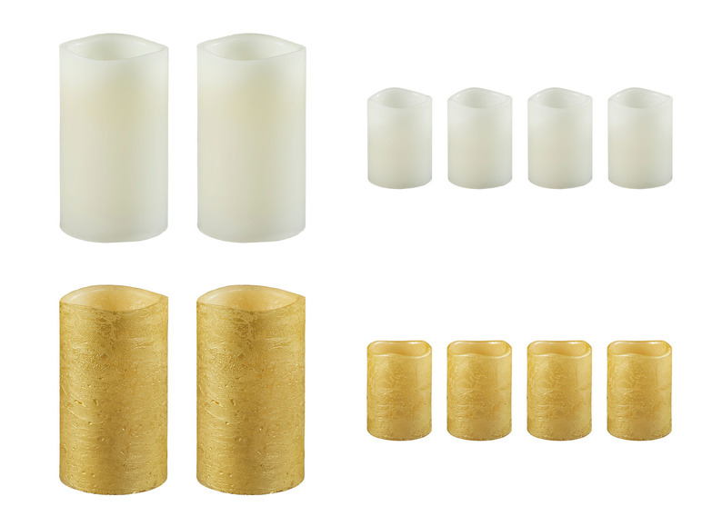 Aller en mode plein écran : LIVARNO home Bougies à LED en cire véritable - Image 1