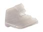 Protection d'angle transparente avec le texte en relief « PARKSIDE ».