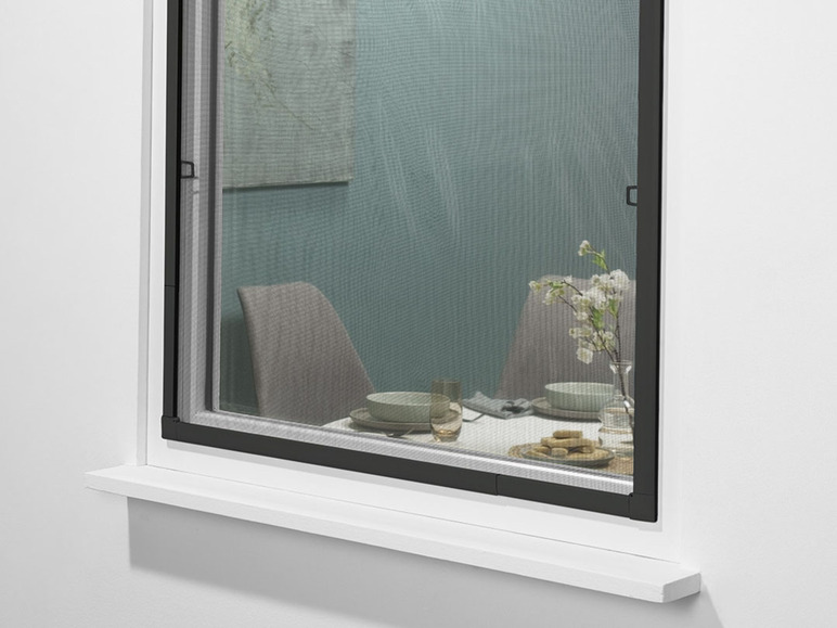 Aller en mode plein écran : LIVARNO home Moustiquaire de fenêtre à cadre télescopique, 120 x 140 cm - Image 12