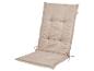 Coussin de siège et de dossier beige avec des nœuds.