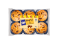 Paquet de 6 muffins XXL aux pépites de chocolat, 540g.