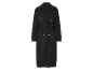 Un élégant trench-coat bleu marine.