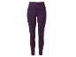 Legging de sport femme taille haute avec poches latérales, violet foncé.