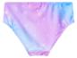 Slip de bain enfant avec imprimé galaxie dans les tons lilas et bleu.