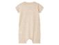 Combinaison bébé beige en coton.