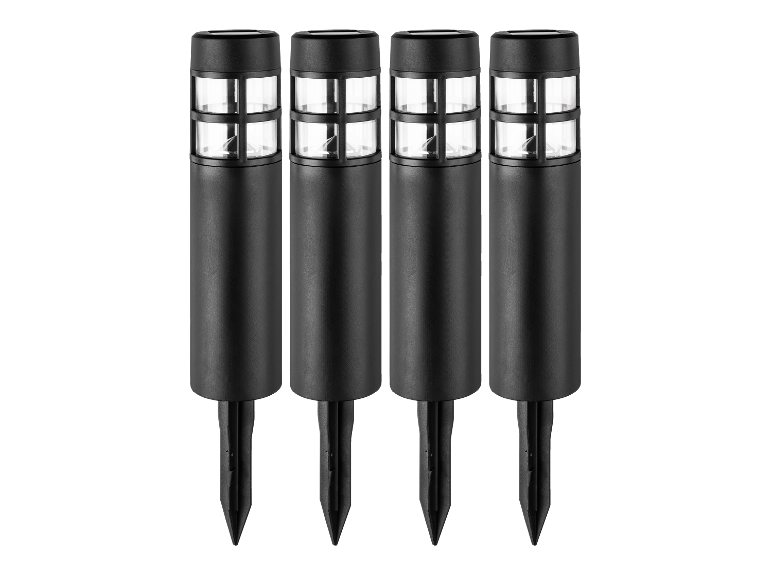 Lot de 4 balises solaires à LED