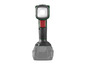 Une lampe de travail rechargeable verte et noire.
