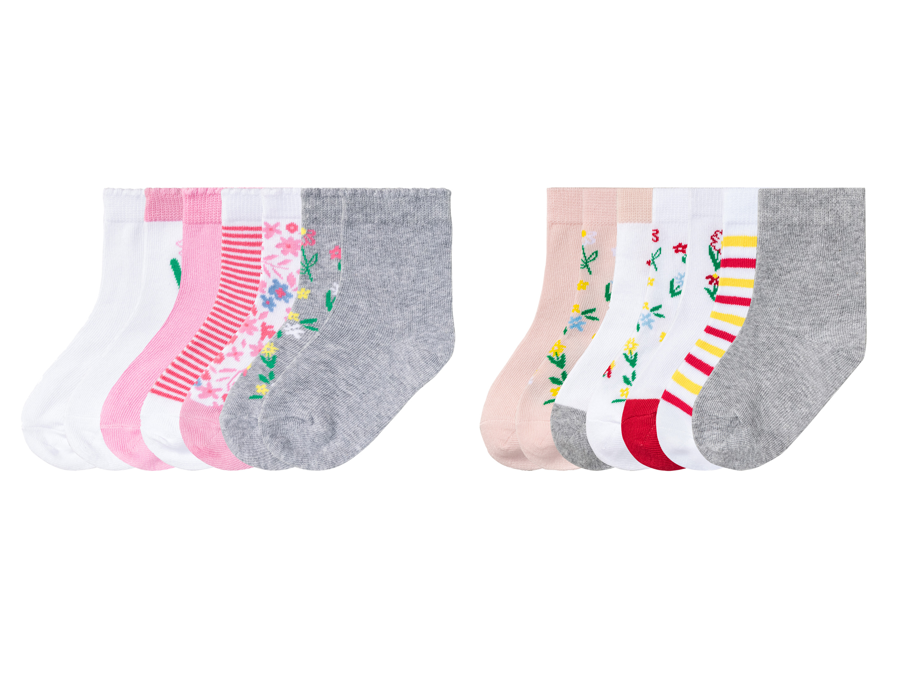 lupilu® Lot de 7 paires de chaussettes petite fille