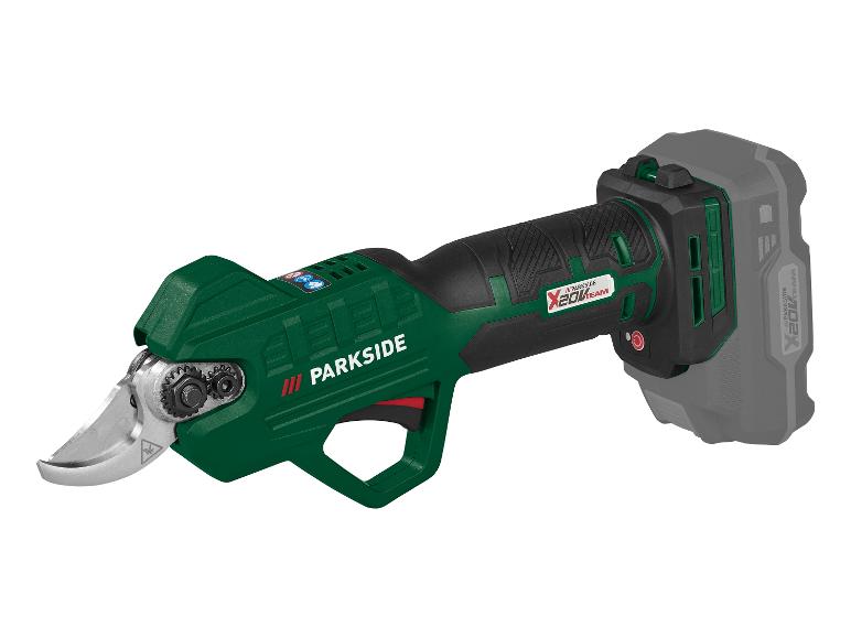 Sécateur électrique de jardin Parkside X 20 V Team, vert et noir