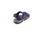 Sandales de sport Crivit bleu marine et rouge.