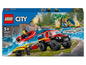 Lego City 4x4 camion de pompiers avec bateau de sauvetage