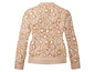 Pull beige à imprimé léopard
