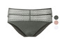 Trois paires de culottes en dentelle pour femme.