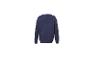 Pull en maille bleu marine pour homme, vue de dos.