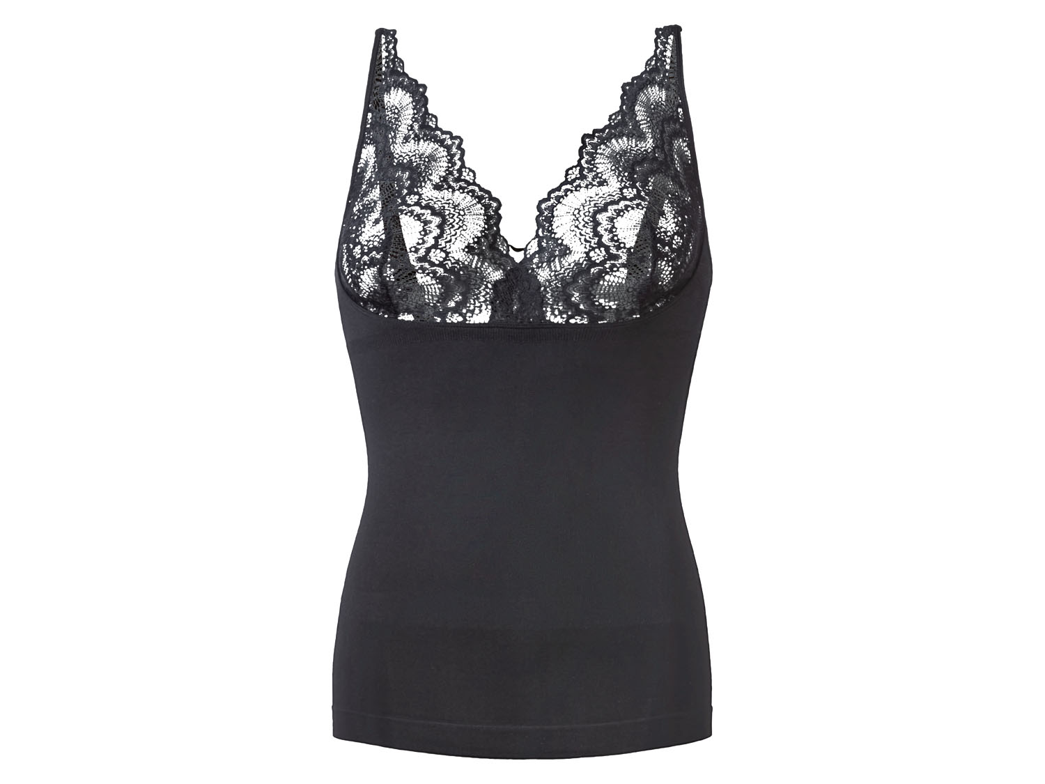 esmara® Top gainant femme (bretelles fines - noir)