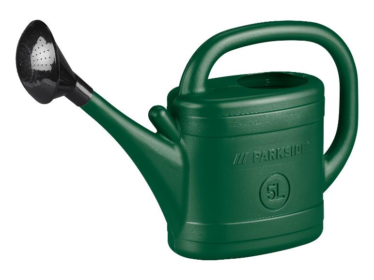 Arrosoir vert PARKSIDE, capacité 5L, avec pomme d'arrosage noire