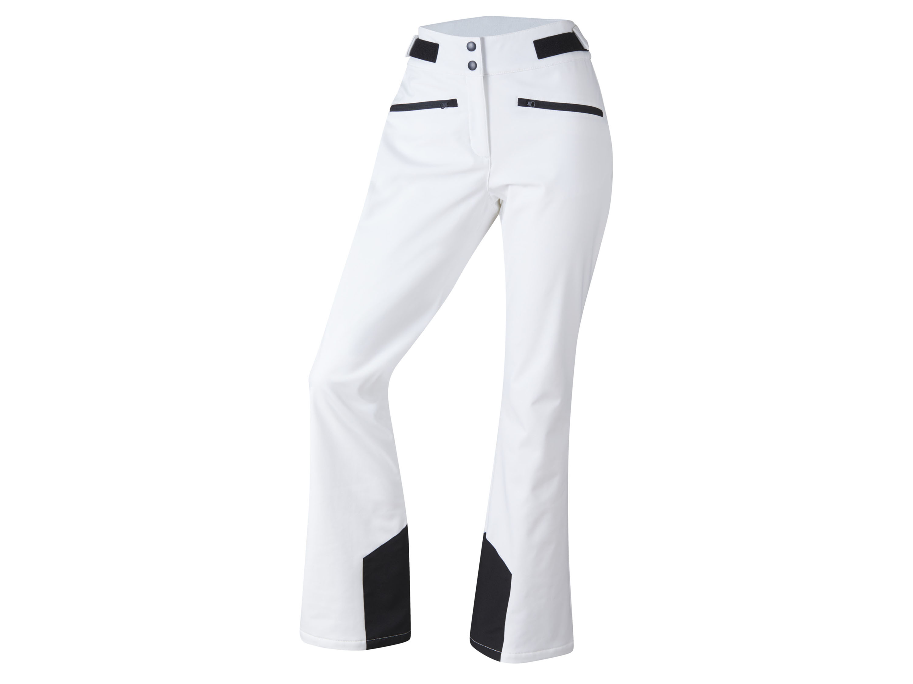 CRIVIT Pantalon de ski softshell femme (40, blanc)