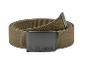 Ceinture en toile kaki avec boucle métallique foncée