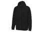 Un sweat-shirt à capuche noir avec fermeture éclair de Emporio Armani.