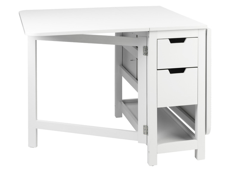 Aller en mode plein écran : LIVARNO home Table pliante, 150 x 74 x 80 cm, blanche - Image 5