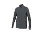 Maillot de sport gris foncé à manches longues et col zippé